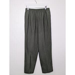 Bonworth Grey Pull On Pants All Elastic Waist Pockets Misses Size MP